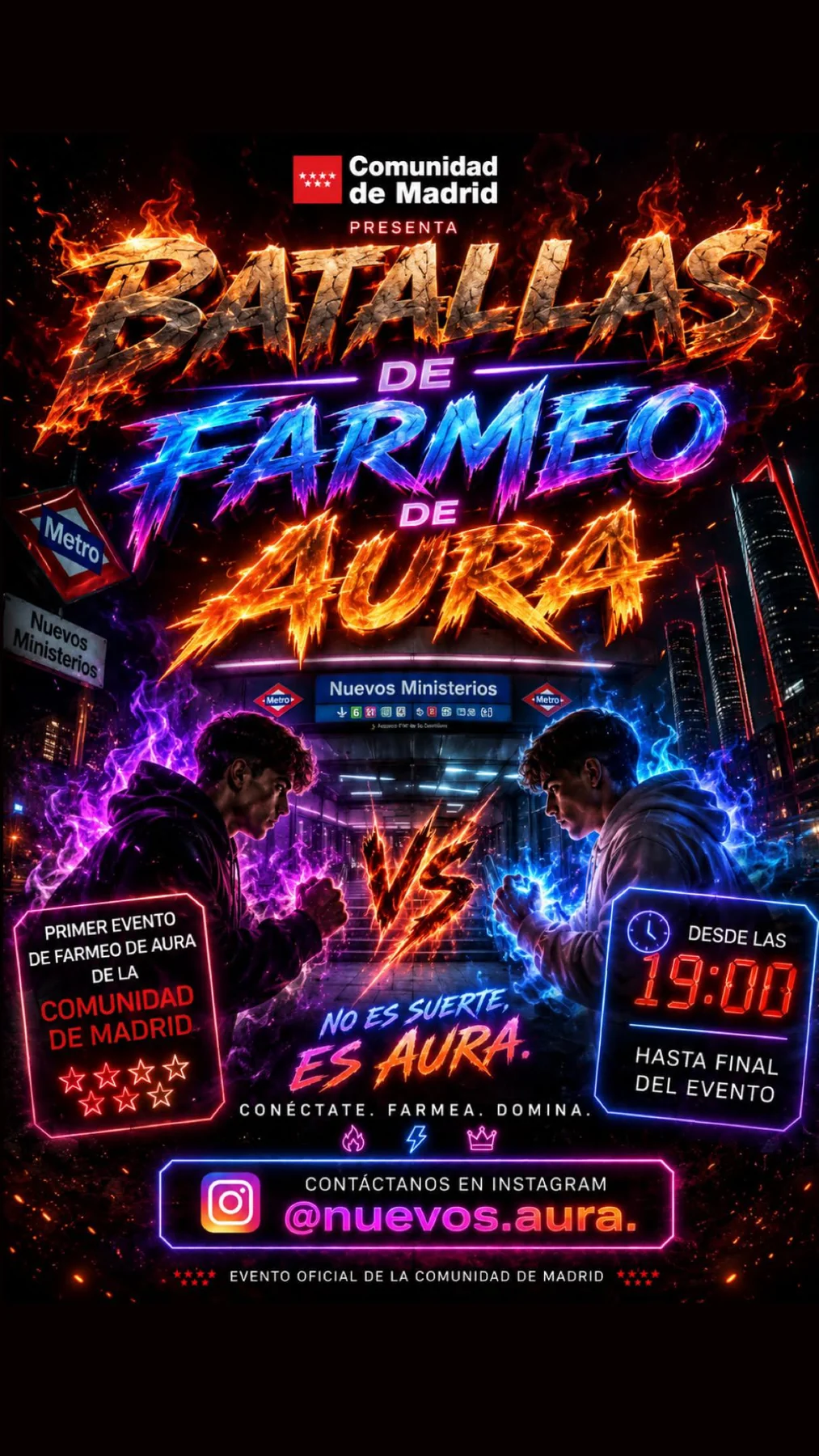 Flyer de Torneo aura Madrid