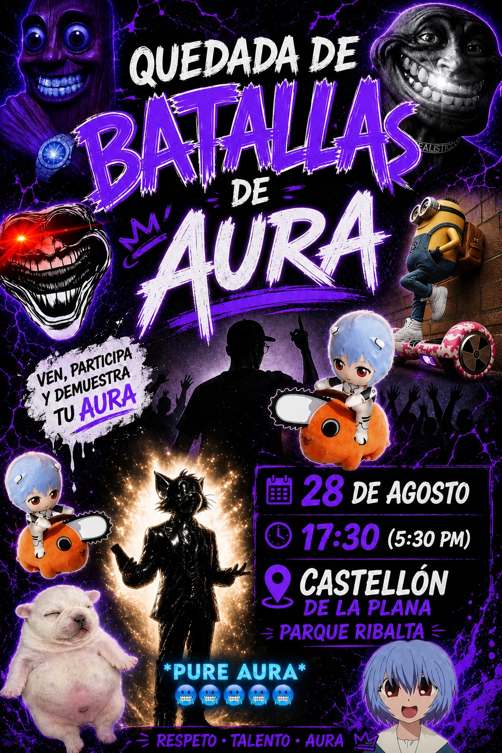 Flyer de batalla de aura castellon