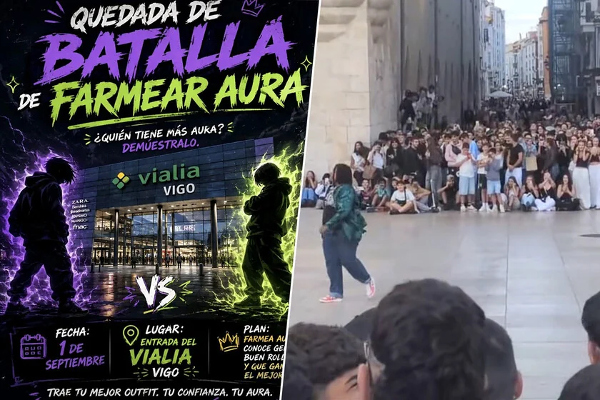Flyer de Las batallas de farmear aura en España han pasado de broma a actos reales que convocan a miles de chavales en ciudades como Burgos - Xataka
